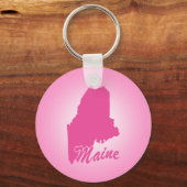 Porte-clés de l'État du Maine rose (Recto)