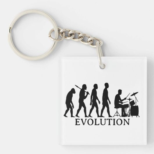 Porte-clés de l'évolution du batteur (Devant)