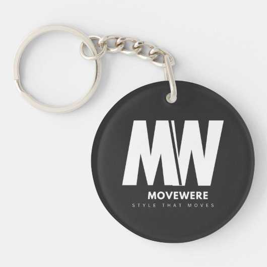 Porte-clés de logo d'entreprise moderne (Devant)