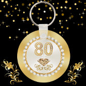 Porte-clés De magnifiques faveurs personnalisées pour le 80e