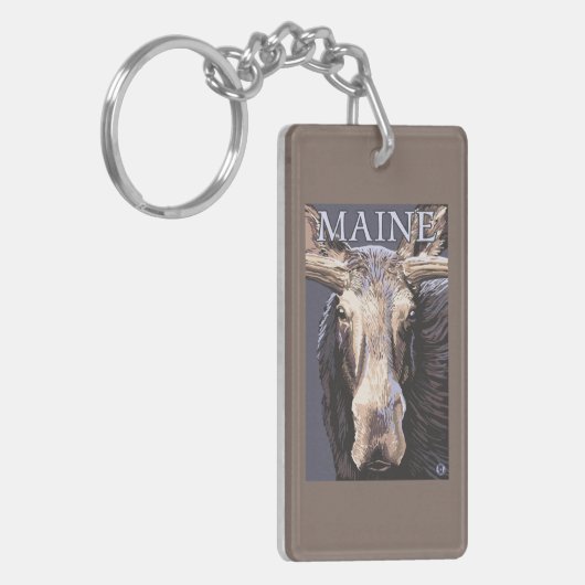 Porte-clés De MaineMoose fin (Devant gauche)