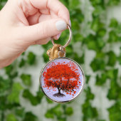 Porte-clés de mariage à l'arbre rouge (Main)