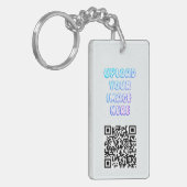 Porte-clés de marque d'entreprise et logo QR Code (Devant gauche)