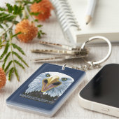 Porte-clés De MassachusettsEagle fin (Devant droit)