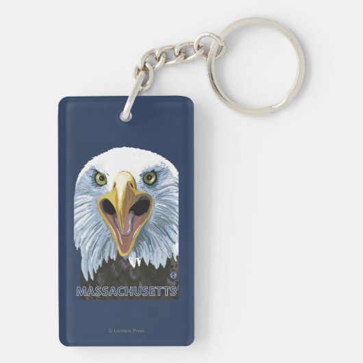 Porte-clés De MassachusettsEagle fin (Dos)