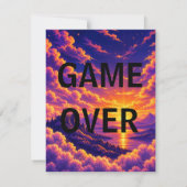 Porte-clés de menu de jeu pixel rétro drôle (Dos)