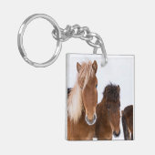 Porte-clés De mignons chevaux islandais ensemble (Devant gauche)