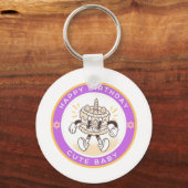 Porte-clés de naissance de bébé mignon (Recto)