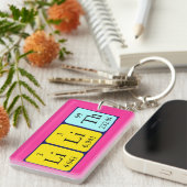 Porte-clés de nom de table périodique de Lilith (Devant droit)