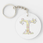 Porte-clés de nom et de signification de la lettre (Devant)