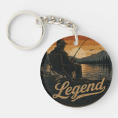 Porte-clés de pêche vintage Legend (Devant)