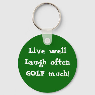 Porte-clés De porte - clé de rire GOLF bon vivant souvent