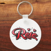 Porte-clés de Rose Heart Graffiti (Recto)
