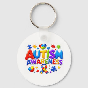Porte-clés de sensibilisation à l'autisme