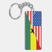 Porte-clés de symbole de l'Amérique de drapeau de pays des (Devant gauche)