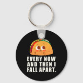 Porte-clés De Temps En Temps Je Tombe Taco (Recto)