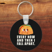 Porte-clés De Temps En Temps Je Tombe Taco (Recto)