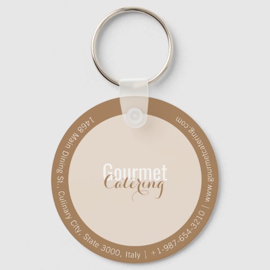 Porte-clés de traiteur gourmet (Recto)