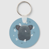 Porte-clés Dead Inside Opossum Keychain Spooky Ghost & Skull (Verso)