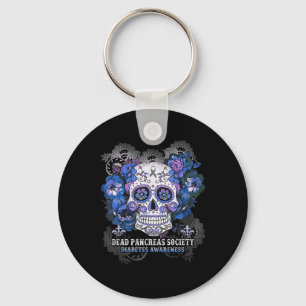 Porte-clés Dead Pancreas Society Sugar Skull Diabetes