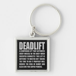 Porte-clés Deadlift - Drôle entraînement Motivationnel