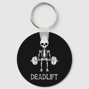 Porte-clés Deadlift Skeleton Gym Poids Lifing Fitne