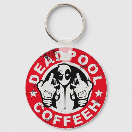 Porte-clés Deadpool Coffee Logo (Recto)