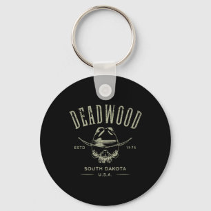 Porte-clés Deadwood South Dakota Usa Conception en détresse S