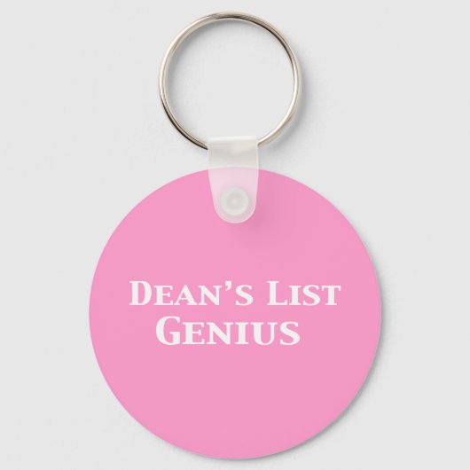 Porte-clés Dean's List Genius Gifts (Recto)