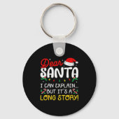 Porte-clés Dear Santa I Can Explain Pajamas Family Matching C (Recto)