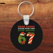 Porte-clés Dear Santa Please Make Them Stop Saying 67 Funny C (Recto)