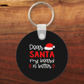 Porte-clés Dear Santa Shirt Funny Matching Family Christmas P (Recto)