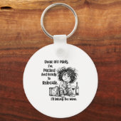 Porte-clés Dear Ufo Lots I'm Packed And Ready To Relocate I'l (Recto)