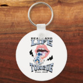 Porte-clés Death And Life Tongue Christian  (Recto)