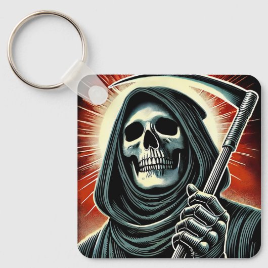 Porte-clés death character illustration (Recto)