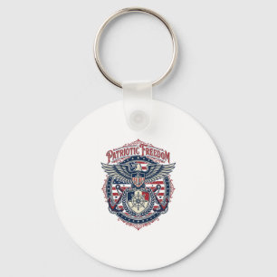 Porte-clés Débardeur graphique vectoriel pré-coastal patrioti