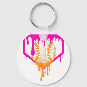 Porte-clés Débit De Baseball Pour Garçons Ice Cream Drip Jeun