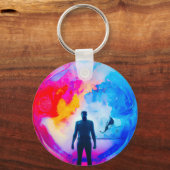 Porte-clés Debout dans les couleurs (Recto)