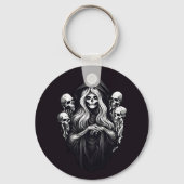 Porte-clés Décès avec crâne (Recto)