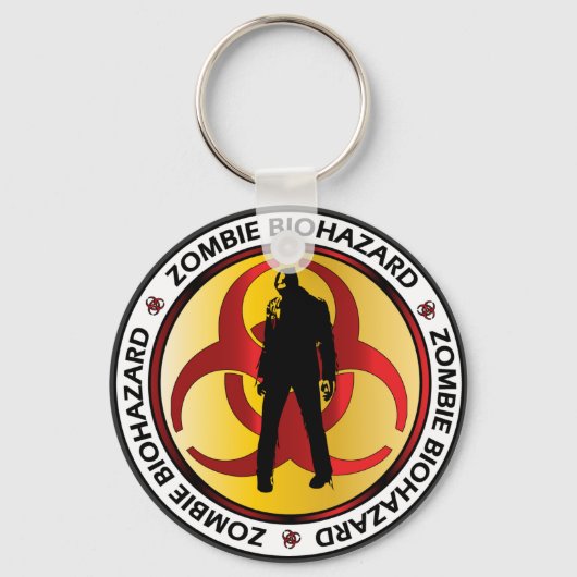 Porte-clés Déchets biodangereux Zombie (Recto)