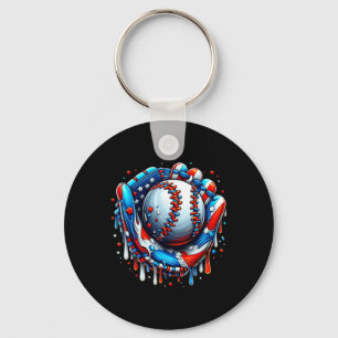 Porte-clés Déchets De Baseball Crème De Glace Sprinkles Gant