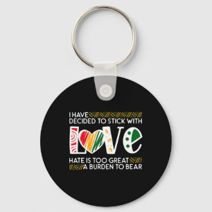 Porte-clés Décider Stick Love Lk Black History Melanin Americ