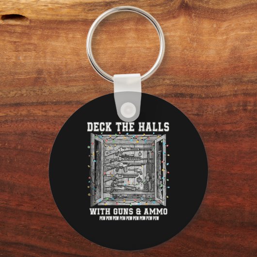 Porte-clés Deck The Halls With Guns &amp; Ammo  (Recto)