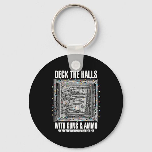 Porte-clés Deck The Halls With Guns & Ammo (Recto)