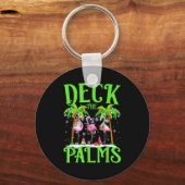 Porte-clés Deck The Palms Flamingo Trocal Christmas Lights Pa (Recto)