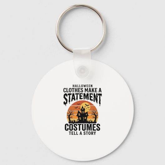 Porte-clés Déclaration de costume d'Halloween Design de chemi (Recto)