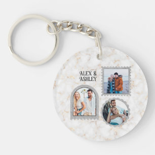 Porte-clés Déco Art moderne Customisé Nom photo Porte - clé