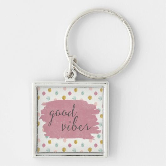Porte-clés Deco mou IV | Good Vibes (Devant)