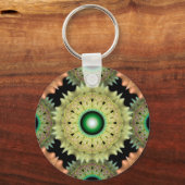 Porte-clés Décor brillant jaune frileux (Recto)