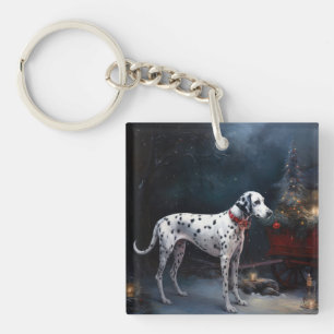 Porte-clés Décor de Noël Dalmatien Snowy